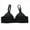 Black, variant on YUGYXL Women's Adjustable Bras V Neck Comfy Push Up Bra Seamless Underwear Bras No Rims with Stretch Back Full Coverage Everyday Bra Red 42