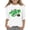 White, variant on Gunia Toddler Boys Girls St Patricks Shirt 3/4 Sleeve Irish Green Shamrock Clover Funny Graphic Crew Neck Casual Breathable Soft St. Patrick'S Day T-Shirt Kids Tee Tops 3-14 Years Black
