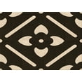 thumbnail image 1 of Ahgly Company Tapis d'Intérieur Lavables en Machine, Rectangle Transitionnel, Brun Amande Foncé, 2' x 4', 1 of 7
