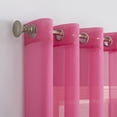 thumbnail image 2 of No. 918 Calypso Voile Sheer Grommet Curtain Panel, 59"x63", Pink, 2 of 5