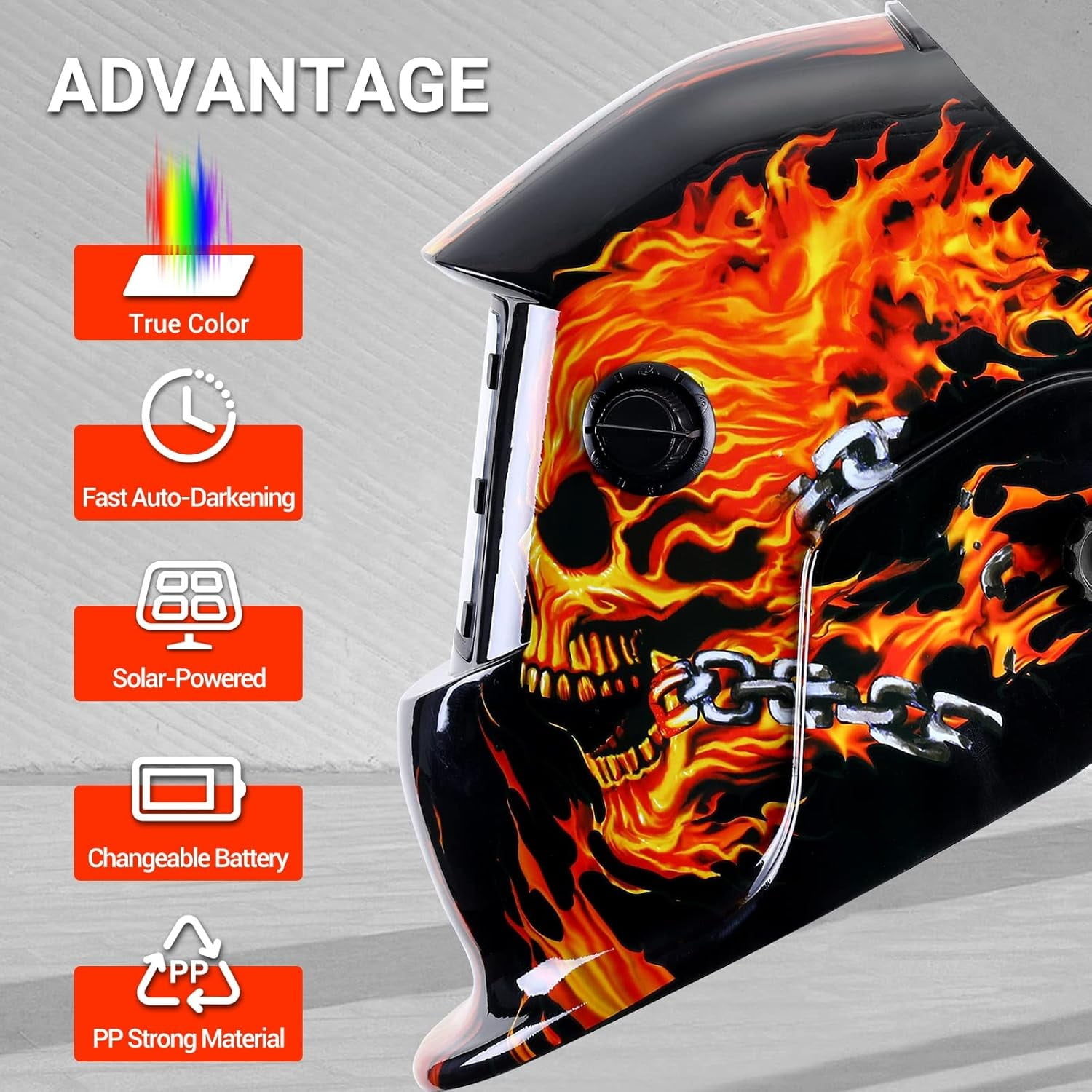 Ramsay's Expression Welding Helmet Auto Darkening True Color Solar Powered Auto Darkening Welding Welder Mask Hood Helmets