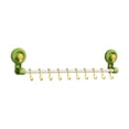 thumbnail image 4 of Estante para utensilios,Estante para utensilios de cocina con 10 ganchos para colgar,Soporte para utensilios de cocina compacto de pared,Riel para colgar toallas con ventosa,instalación, 4 of 8