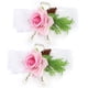 thumbnail image 3 of Flor de muñeca para dama de honor, 2 piezas de dama de honor, muñeca de seda, flor, accesorios de boda, claridad notable, 3 of 9