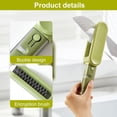 thumbnail image 5 of 4 in 1 Cleaning Brush for Knives, 2024 New Knife Brush Multifunctional Blade Cleaning Brush Crevice Cleaning Brush, Knife Sharpening Double Sided Stain Removal for Kitchen Utensils (Green), 5 of 6