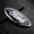 thumbnail image 1 of Car Front Grille Emblem Rear Trunk Lid Logo Sticker Decor For Fiesta Focus 2 Mondeo mk4 Mustang Ranger Kuga S-MAX Transit F 22.4x8.8cm, 1 of 5