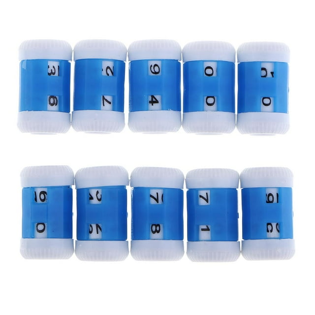 veasfak 10 Pcs Aiguille à Tricoter Rangée Compteur Crochet Tissage Point Marqueur Outils Petit