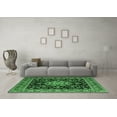 thumbnail image 3 of Ahgly Company Indoor Round Persian Emerald Green Traditional Area Rugs, 6' Round, 3 of 4
