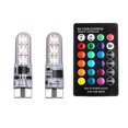 thumbnail image 1 of Focos 2 uds luz LED de ancho T10 RGB luz lateral de puerta de coche con control remoto para Auto Likrtyny Para estrenar, 1 of 7
