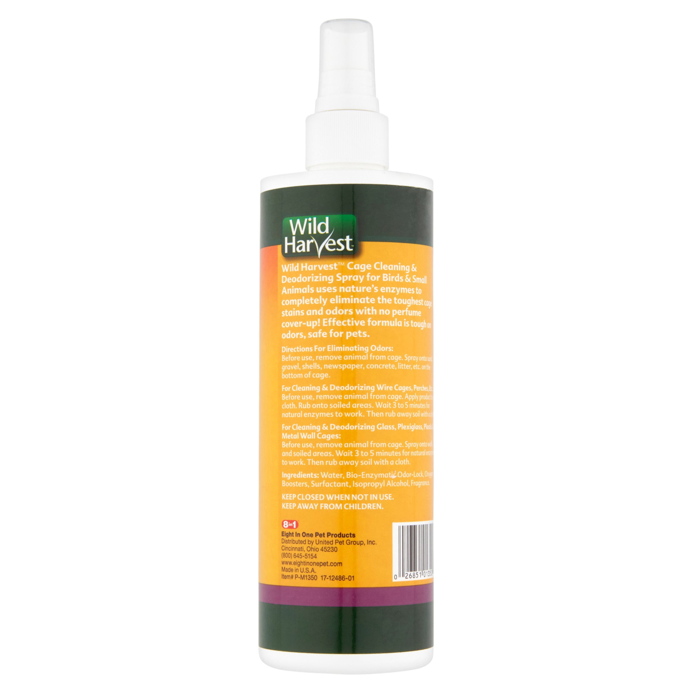 Wild Harvest Cage Cleaning & Deodorizing Spray, 16 oz.