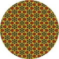 thumbnail image 1 of Ahgly Company Indoor Round Patterned Maroon Red Area Rugs, 6' Round, 1 of 6