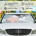 thumbnail image 4 of GZHJMY Car Front Windshield Sunshade UV Heat Protection, Foldable Auto Windshield Sun Visor for Sedan SUV Seamless Yellow Pear, Car Sunscreen Blocks UV Rays Heat 51x27.5inch Keep Vehicle Cool, 4 of 5