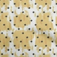 thumbnail image 1 of oneOone Georgette Viscose White & Yellow Fabric Polka Fabric For Sewing Printed Craft Fabric By The Yard 42 Inch Wide, 1 of 6
