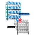 thumbnail image 7 of GARVEE 5 Gallon Water Jug Holder Stand,Double-Row Heavy-Duty 4-Tier Water Bottle Holder Storage Rack,Holds 16 Bottles,Black, 7 of 7