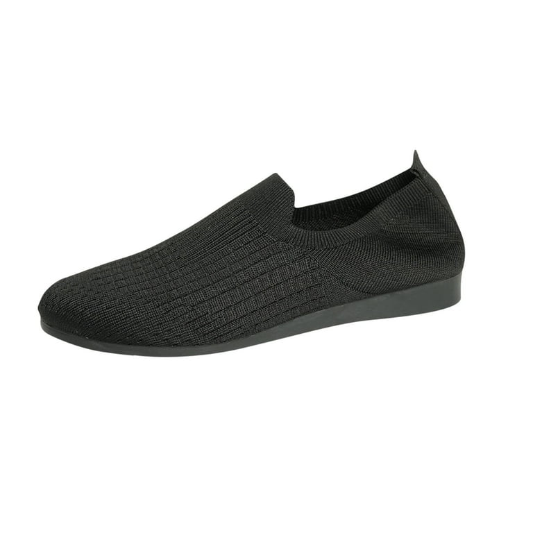 Tawop Shoes Women Womens Dress Shoes Work Shoes Flats Mesh Casual Dress Black 9.5