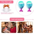 thumbnail image 5 of 2pcs Soft Nail Art Dust Powder Remover, Mermaid Shape Nail Art Dust Cleaner Brush Makeup Powder Blush Brush Multifunction Brush for Acrylic and Makeup, 5 of 5