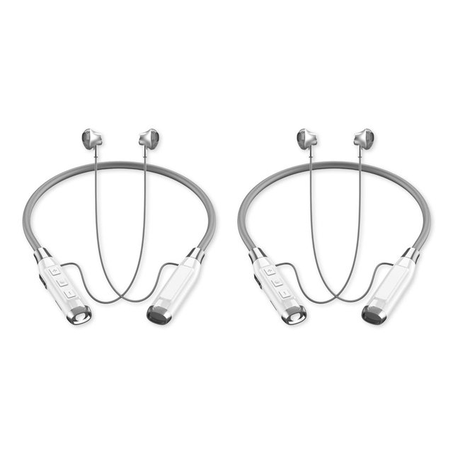 Methold Auriculares inalámbricos impermeables para colgar en el cuello Auriculares con sonido estéreo compatible con Bluetooth Tarjeta de memoria Type2 NO2