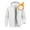 White, variant on Men's Casual Fleece Sherpa Lined Zip Up Hoodie Thick Sherpa Lined Winter Pullover 2025 Fall Winter Hooded Sweatshirt