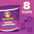 thumbnail image 2 of Annie's White Cheddar Cheese with Organic Macaroni, Microwavable Cups, 8 Count, 16.08 oz, 2 of 14
