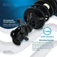 thumbnail image 5 of Detroit Axle - Front Struts for 2001-2005 Honda Civic 01-03 EL Complete 2 Struts w/ Coil Spring 2002 2003 2004 Replacement Quick Install Ready Struts Assembly, 5 of 7