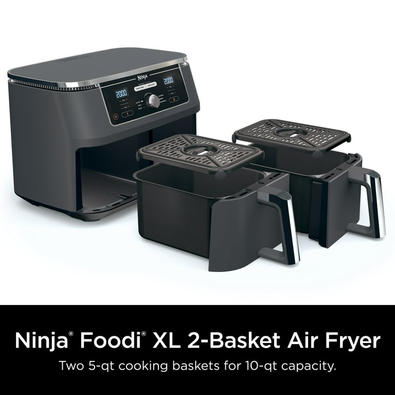 Ninja DZ401 10-qt XL 2-Basket Air Fryer with DualZone Technology