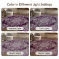 thumbnail image 7 of ODIKA Boho Plum Distressed Vintage Tone Pink Mauve Grey Lilac Purple Flowing Dynamic for Dining Room, Basement, Large Office, Non-Slip Chair-Friendly, 7 of 7