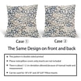 thumbnail image 5 of Navy Blue Dahlia Pillow Covers 18x18 Inch Set of 2 Rust Geometric Floral Outdoor Decorative Throw Pillow Covers Farmhouse Pillowcases Cotton Linen Cushion Covers for Couch Bedroom Sofa Chair Decor, 5 of 6