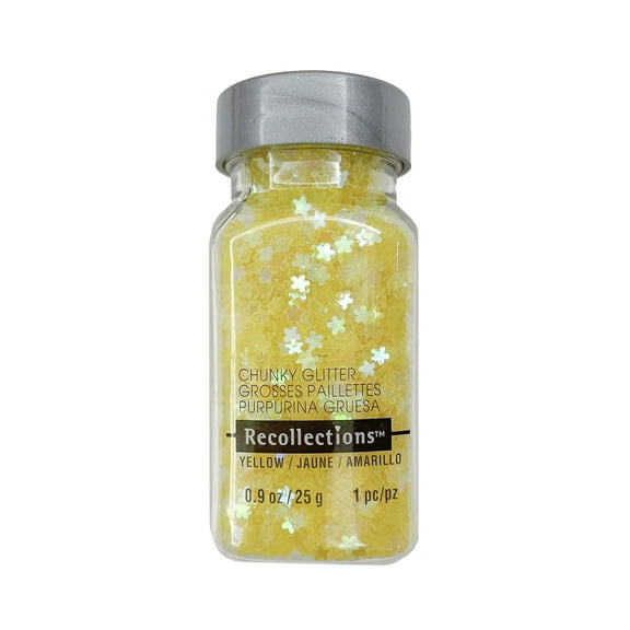 12 Pack: Yellow Daisy Chunky Glitter by Recollections