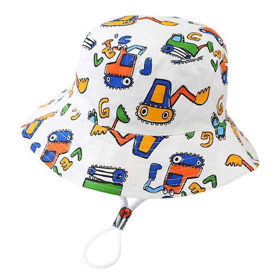 lnmuld Toddler Boys Wide Brim Fisherman Hat Lightweight Summer Sun Hat for Outdoor Casual Daily Wear Size:2-4 Years