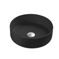 thumbnail image 4 of DAX Ceramic Round Bathroom Vessel Basin, 14", Glossy White, 4 of 4