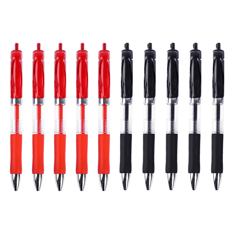 Gel Pens, Bulk Pack Of 10 Pens, Assorted Colors, Office & School Pens for  Women & Men