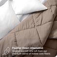 thumbnail image 4 of Bare Home Ultra-Soft Reversible Comforter - Goose Down Alternative - Full, Cocoa/Taupe, 4 of 8