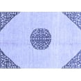 thumbnail image 1 of Ahgly Company Machine Washable Indoor Rectangle Abstract Blue Modern Area Rugs, 4' x 6', 1 of 4