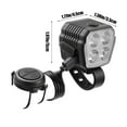 thumbnail image 2 of Waterproof Rechargeable Bike Headlight with 7 Light Modes, Bright 300 Lumens, Wide Beam, USB Charging, Ideal for Cycling, Camping, Night Riding, Fog and Rain Conditions, 2 of 5