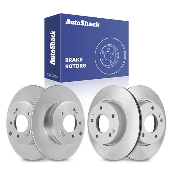 AutoShack Front & Rear Brake Rotors | Replacement for 2011-2016 Hyundai Sonata 2011-2016 Kia Optima 2.0L 2.4L FWD | Coated | 4-PC Set | ArmorStop