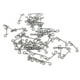 thumbnail image 3 of 50 piezas de línea de pesca trenzada de alambre sin nudos, conector de señuelo de pesca, anzuelo, barril, anillo sólido, giratorio, accesorio para aparejos de pesca de carpa con mosca, 3 of 4