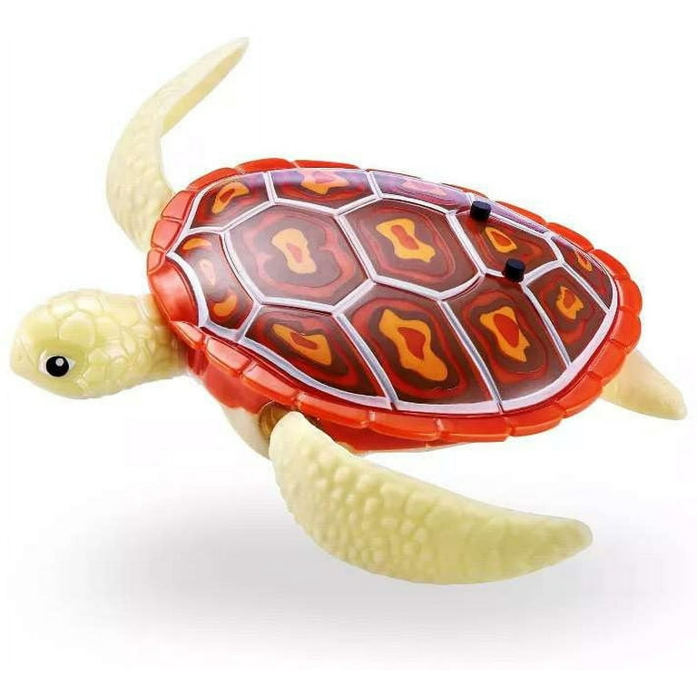 Robo Alive Robo Turtle Orange Robotic Pet Figure