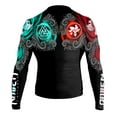 thumbnail image 2 of Men's East Meets West MMA Rash Guard Black 2X-Large, 2 of 3