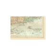 thumbnail image 4 of Historic State Map - Connecticut Rhode Island  - Monteith 1882 - 34.98 x 23 - Vintage Wall Art, 4 of 5
