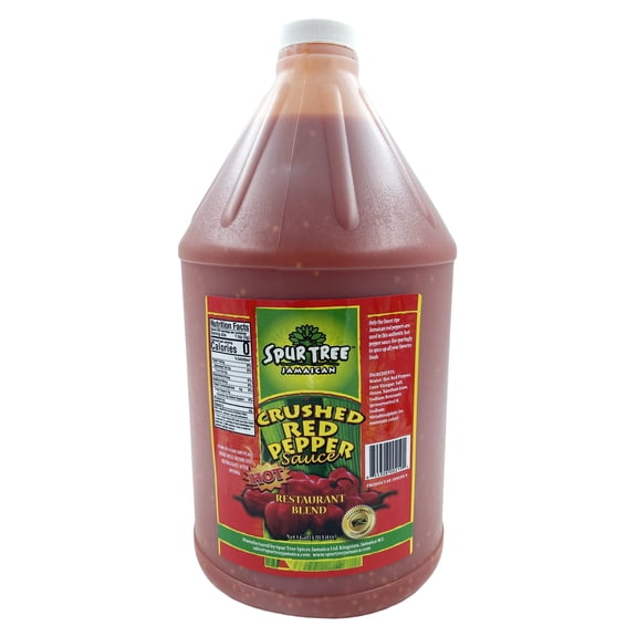 Spur Tree Crushed Red Pepper Sauce - Hot Restaurant Blend - 1 Gallon (3.78ltr)