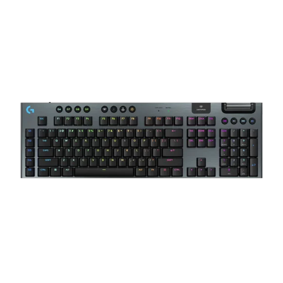 Logitech G915 X Tactile Gaming Keyboard – Black | Low-Profile Wireless Mechanical RGB Keyboard