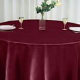thumbnail image 6 of BalsaCircle 120" Round Satin Tablecloth Burgundy, 6 of 8
