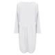 thumbnail image 5 of Puntoco Vestido Camisero De Color Sólido De Manga Corta Con Cuello Redondo Suelto Informal De Verano Para Mujer Vestido De Algodón Y Lino Blanco S,Regalos Para Mujer Joven, 5 of 5