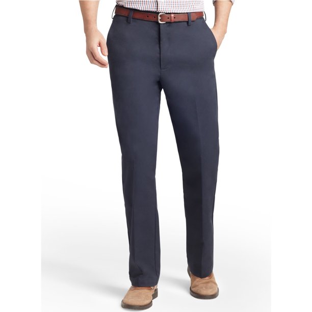 Pantalones Chinos Casual sin Arrugas IZOD Azul 32W x 30L