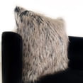 thumbnail image 3 of Plutus Brands Gray Plutus Foxy Brown Animal Faux Fur Luxury Throw Pillow 22 in x 22in, Double Sided 22" x 22", 3 of 3
