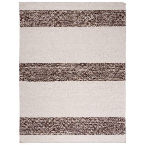 SAFAVIEH Natura Margaret Striped Area Rug, Ivory/Brown, 8' x 10'