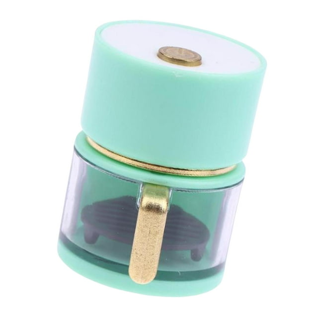 Adorno de Freidora de Aire Iluminada para Casa de Muñecas a Escala 1:12, Simulación, Decoración para Casa de Muñecas, Durabilidad, Regalo de Cumpleaño Verde claro