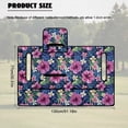 thumbnail image 5 of Psesaysky Golf Cart Seat Covers Purple Tropical Hibiscus Flower Golf Cart Seat Blanket with 4 Pockets and Handle, Non-slip Universal Fit for EZGO, Yamaha, Club Car and Other 2-Seat Carts, 51"x 30.3", 5 of 8