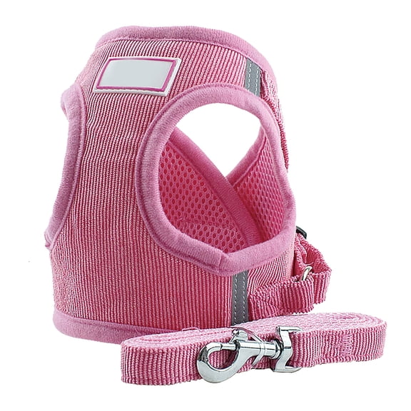 Pet Collars Product Category Dog Step In Harness And Sets No Pull Adjustable Reflective Soft Mesh Corduroy Vest Harnesses for Puppies Yorkie Chihuahua Cats