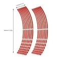 thumbnail image 4 of Reflective Wheel Stickers, Strips Edge Stickers, 16pcs 16-18inch Motorcycle Decoration Accessory, For Motorbike Scooter, 4 of 8