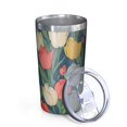 thumbnail image 2 of Pioneer Flower 10oz Tumblers Stainless Steel Tumbler with Lid and Straw,Vacuum Insulated Double Wall Travel Tumbler Cups with Cleaning Brush for Coffee, Tea, 2 of 4